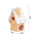 thumbnail image 3 of Taomzat Clearance Christmas Plastic House Figurines, Miniature Christmas Tabletop Ornaments House Statue House Model for Christmas Holiday Home Party Decor, 1" x 1" x 1.7", Beige, 3 of 8