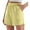 Yellow, variant on QIJUNTUO Women's Korean Style High Waist Sports Shorts Loose Fit Quick Dry Athletic Versatile Casual Summer Gym Shorts Black