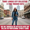 thumbnail image 5 of Funky Junque Trucker Hat – Vintage 2 Tone Snapback Baseball Cap -Kansas City (Upside Down) - Red/Beige, 5 of 7