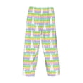 thumbnail image 3 of Lsque Rainbow Rabbit Print Men's Pajama Pants, Lounge Pant - Comfortable Home Wear,Elastic Waistband, Stylish Design-Small, 3 of 9