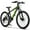 black-green, variant on CASEMIOL 24" Mountain Bike, Shimano 21 Speed Mountain Cycling Bikes with Mechanical Disc Brakes, Lightweight Bicycle with Aluminium Frame, Red