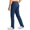 thumbnail image 2 of Pantalones de golf Pudolla, vestido de trabajo elástico para hombre, azul marino, 34 W x 86 L, 2 of 7