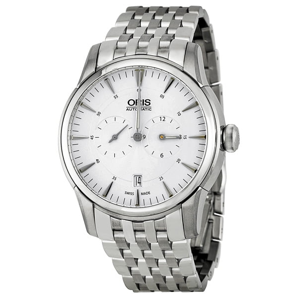 Oris Artelier Regulateur Automatic Silver Guilloche Dial Mens Watch  749-7667-4051MB - Walmart.com