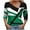 Green, variant on DDAPJ pyju Fall Tops for Women Trendy Casual V Neck Long Sleeve Shirts Geometric Graphic Print T Shirt Ofertas Hoy Liquidación Green S