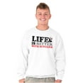 thumbnail image 5 of Life Is Better With Burgers Wimpy Sweatshirt for Men or Women Brisco Brands M, 5 of 6
