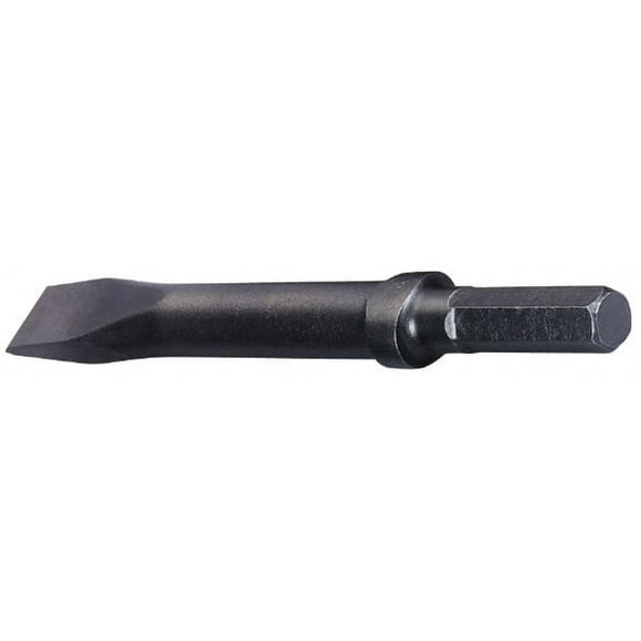 Made in USA 1" Head Width, 18" OAL, 1/2" Shank Diam, Flat Chisel