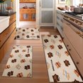 thumbnail image 2 of Floral Kitchen Rugs Sets of 3, Non Slip Kitchen Rugs and Mats Washable Farmhouse Kitchen Rugs Floral Kitchen Floor Mat Carpet Runner Rugs for Hallway Laundry Room, 2 of 12