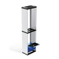 thumbnail image 1 of Étagère à CD, Rack de Rangement pour CD, Tour de Rangement pour Disques de Jeux CD, Support Universel pour Disques Blu-ray de Jeu, Étagère d'Exposition de Disques pour PS5 / Console de Jeu, Capacité Maximale de 36 Disques, 1 of 6
