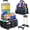 Black & Purple, variant on Large Rolling Cleaning Caddy Bag with Detachable Trolley & Shoulder Straps