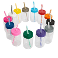thumbnail image 1 of 25 vasos de fiesta con tapa popote cilindro 500 mL pet, 1 of 7