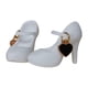 thumbnail image 1 of Zapatos de tacón alto para muñecas, zapatos de moda para muñecas BJD a escala 1/6 blanco, 1 of 9