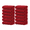 Red, variant on GOLD TEXTILES Premium Washcloths 13x13 - Sand Pack of 12 | Soft, Absorbent, Durable Cotton Washcloths