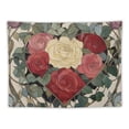 thumbnail image 5 of Autua Heart Roses Art Nouveau Tapestry Wall Hanging Home Decor 50x40inch, 5 of 6