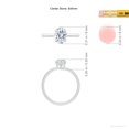 thumbnail image 5 of ANGARA IGI Certified Lab Grown 1.15 Ct Diamond Engagement Ring for Women in 14K White Gold (Size-8x6mm| Color-F-G| Clarity-VS) | April Birthstone, Anniversary, Jewelry Gift for Women | Diamond Ring, 5 of 8