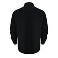 thumbnail image 3 of Mens Casual Button Down Shirts Long Sleeve Solid Color Knit Casual Leisure Vacation Man Clothing Activewear, 3 of 6