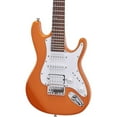 thumbnail image 6 of Mitchell TD100 Short-Scale Electric Guitar Orange 3-Ply White Pickguard, 6 of 7