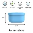 thumbnail image 5 of Contenedor para Snacks OmieBox Omie de Silicona Hermético 280ml Azul, 5 of 5