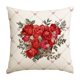 thumbnail image 2 of V-alentine's Day Themed Pillow Cover Heart And Floral Print Sofa Decorative Pillowcase Holiday Decoration, 2 of 6