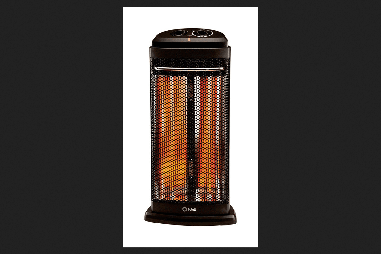 Soleil Electric Radiant Portable Heater Brown