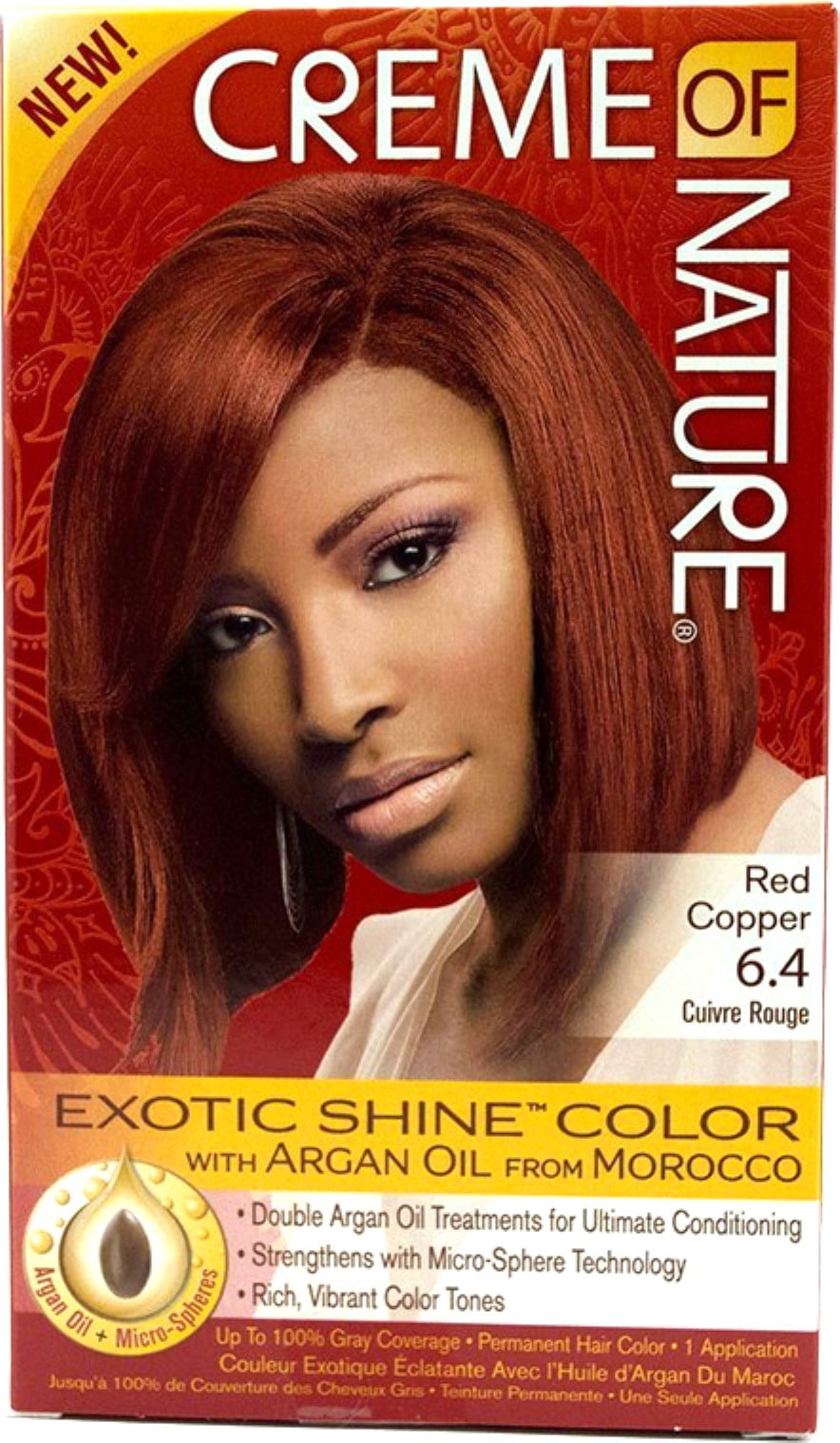 Creme of Nature Exotic Shine Color With Argan Oil, Red Copper 6.4, 1 ea