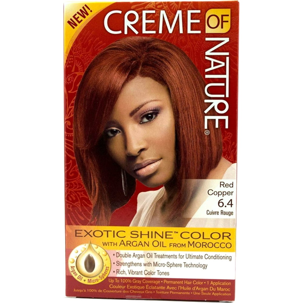 6 Pack Creme Of Nature Exotic Shine Color With Argan Oil Red Copper 64 1 Ea