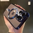 thumbnail image 1 of Luxury Transparent Magsafe Wireless Charging Case For iPhone 15 14 13 12 11 Pro Max Plus X Xs Max XR Magnetic Silicone Cover Blue For iPhone 11Pro Max, 1 of 6