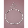 thumbnail image 1 of 1pc Simple & Fashionable Rhinestone Pendant Necklace For Women, Daily Accessory, 1 of 1