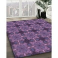 thumbnail image 3 of Ahgly Company Machine Washable Indoor Round Transitional Purple Jam Purple Area Rugs, 8' Round, 3 of 7