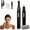 Black, variant on Electric Nose Hair Trimmer for Women Men, Painless Facial Hair and Eyebrow Trimmer, Dual Blades, IPX7 Waterproof, Compact Portable Electric Clipper