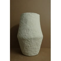 BIDK Home Paper Mache Tabletop Vase - 23" - Off-White