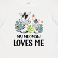thumbnail image 4 of Inktastic Zebra My Moomaw Loves Me Boys or Girls Baby T-Shirt, 4 of 5