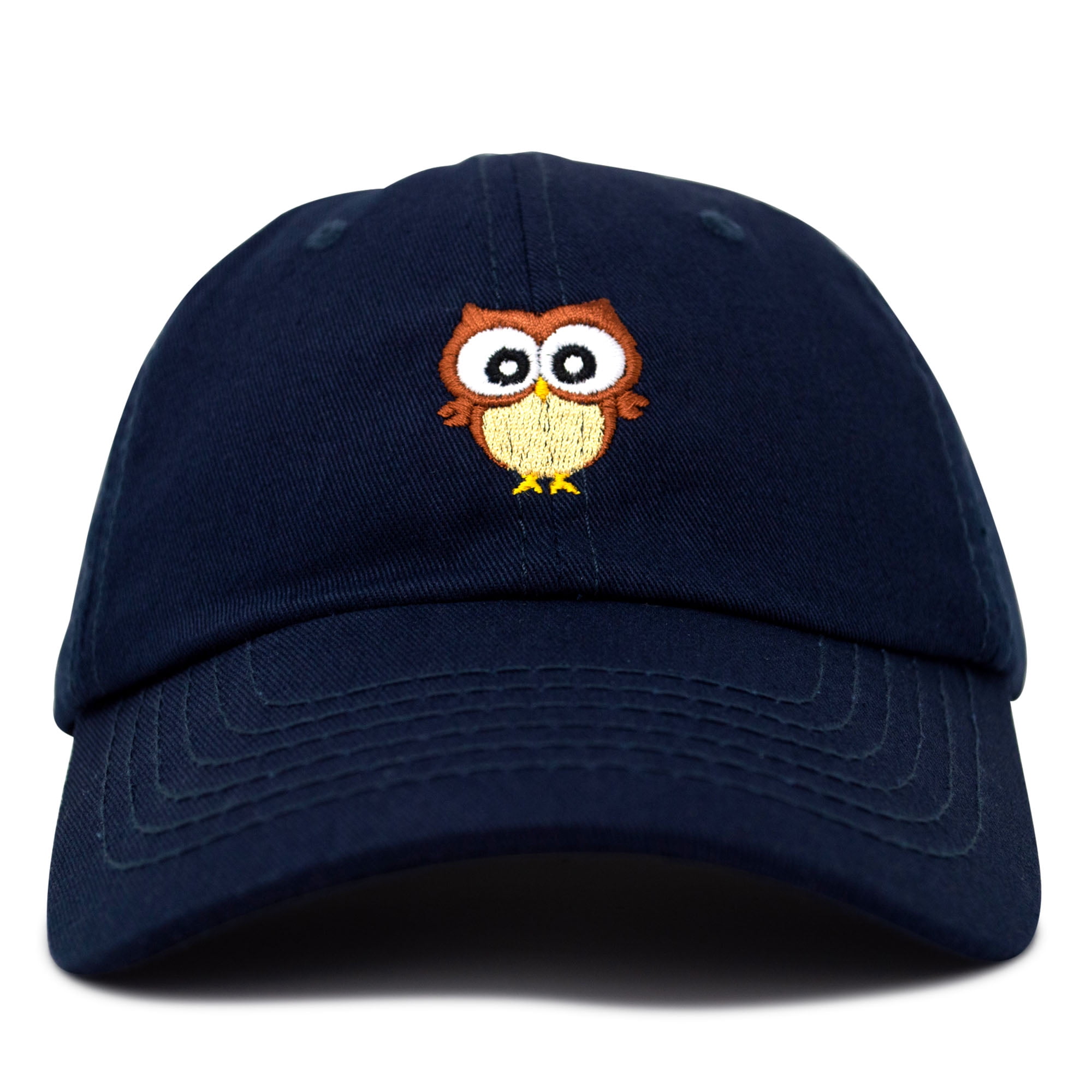 DALIX Cute Owl Hat Cotton Baseball Cap in Dark Green