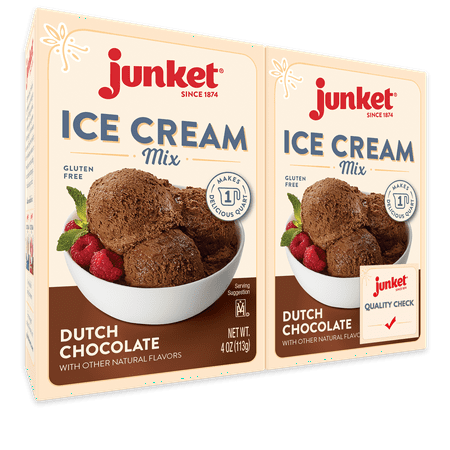 

Junket Ice Cream Mix Dutch Chocolate 4 Ounce (Pack of 2)