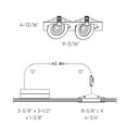 thumbnail image 3 of Dals Lighting Fgm4-Cc-Duo Pivot Duo 4" Integrated Led Adjustable Canless Recessed Light -, 3 of 4