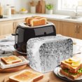 thumbnail image 3 of Toaster Cover 4 Slice, Grey Botanical Dustproof Bakeware Oven Protector with Top Hook, Weeping Eucalyptus Leaves Watercolor Waterproof Small Kitchen Appliance Toasters Dust Cover, 12"x11"x8", 3 of 9