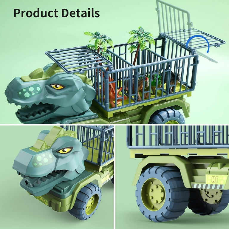 JoyStone Toy Truck, Dinosaur Transport Car Carrier Truck with