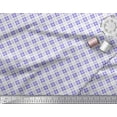 thumbnail image 2 of Soimoi Cotton Voile Fabric Diagonal Check Fabric Prints by Yard 42 Inch Wide, 2 of 3