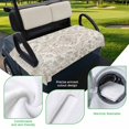thumbnail image 5 of Golf Cart Seat Covers for 2 Seater,Beige Boho Microfiber Cart Seat Towel Blanket,Middle Century Ethnic Vintage Abstract Absorbent Breathable Non Slip Bench Seats Protector for Golf Course 51"x31", 5 of 9