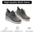 thumbnail image 3 of SACFOF Women's Glittery Rhinestone Fashion Breathable Wedge Sneakers, Bling Sparkly Wedding Dressy Knitted Tennis Shoes, 3 of 6