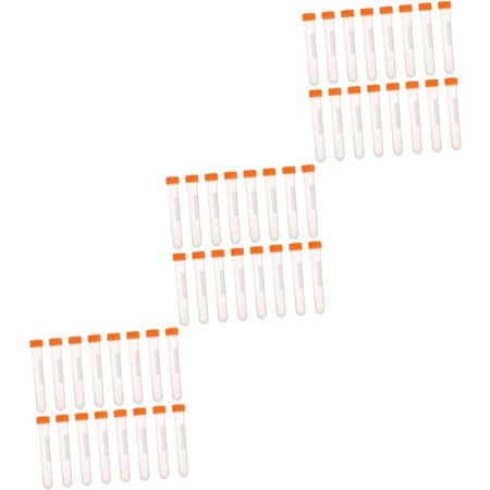 60 Pcs Sewing Kit Hand Sewing Needles Cross Stitch Stand Plastic Sewing Needles Clear Bottles with Lids Sewing Needle Holder Retainer Container Sewing Needle Bottles Plastic Bottle
