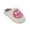 White Pink, variant on Cute Smile Face Slippers for Women and Men, Soft Cozy Warm Fuzzy Plush Happy House Slides for Winter, Non Slip Indoor/Outdoor Fluffy Slippers