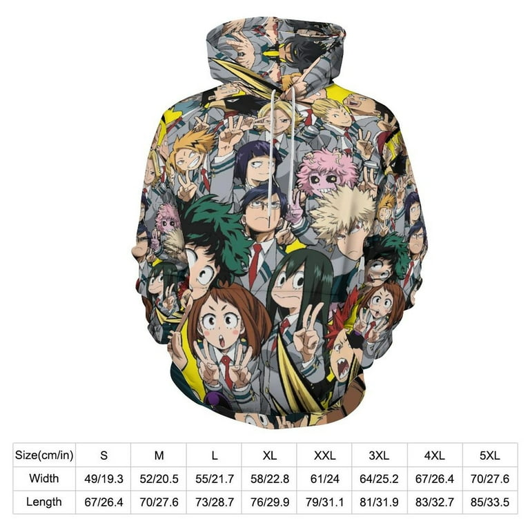 My hero academia pullover hoodie hotsell