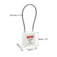thumbnail image 2 of Uxcell Lockout Tagout Locks with Key, Loto Locks Safety Padlock Keyed Different with Lockout Tag Style 2, White, 2 of 6