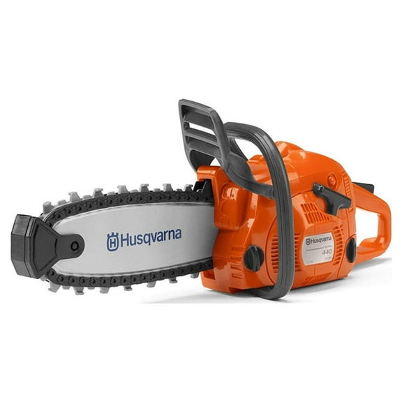 Husqvarna 440 Toy Kids Battery Operated Chainsaw with Rotating Chain, Orange