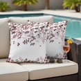 thumbnail image 4 of Outdoor Waterproof Pillow Covers Retro Farmhouse Brown Red Leaves Decorative Throw Pillow Protectors,Pillowcase Cushion Cases for Patio Sofa Garden Couch,16x16in,Pack of 2, 4 of 14