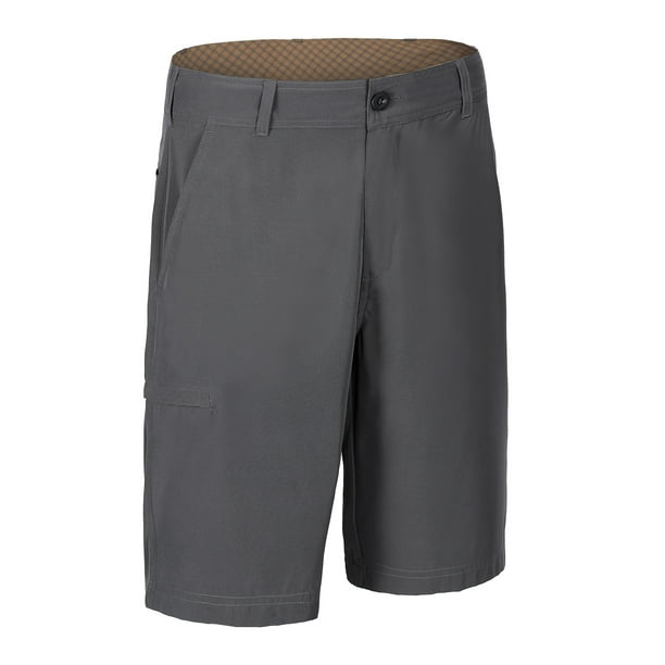 Xmgelp Men's Flat Front Golf Short with Hidden Expandable Waist Short