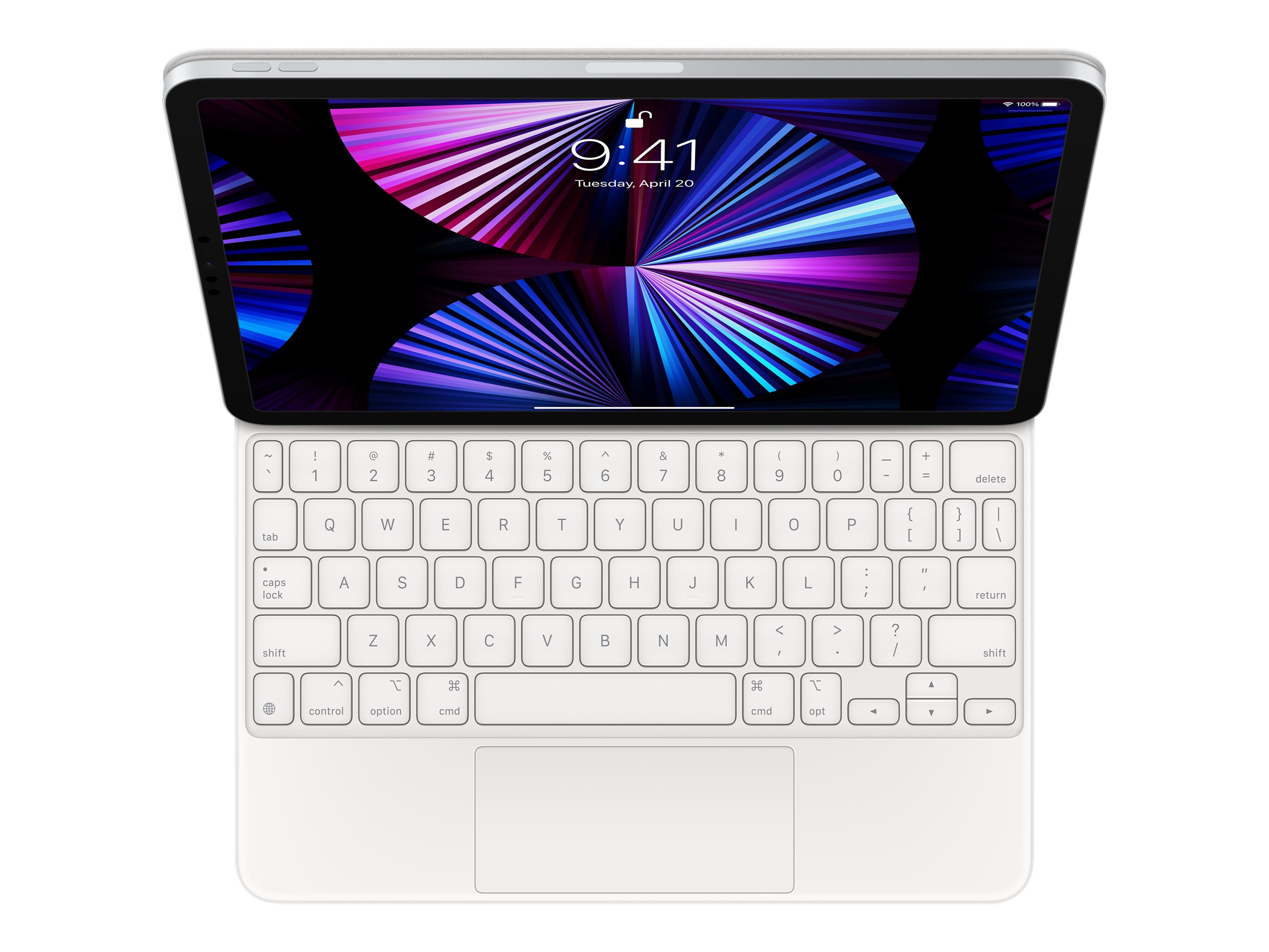 Magic Keyboard for iPad Pro 11-inch (3rd generation) and iPad Air (5th generation) - US English - White - image 3 of 5