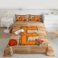 thumbnail image 2 of Homewish Initial E Letter Bedding Comforter Set for Teen, Basketball Sports Lover Twin Comforter Sets, Cartoon Ball Player Reversible Bedding Set, Luxury Bedroom Decor, 2-Piece, 2 of 8
