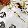 thumbnail image 4 of jejeloiu Farm Horse Bedding Comforter Set 7 Pieces,Country Floral Sunflower Full Bedding Set,Vintage Old Windmill Fitted Sheet Flat Sheet For Adults,Breathable Home Decor, 4 of 8