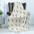 thumbnail image 4 of Exotic Soft Flannel Fleece Throw Blanket, Cartoon Cactus Plant Pots Tropical Safari Climates Western Saguaro Foliage Earthy, Cozy Plush for Indoor and Outdoor Use, 70" x 90", Multicolor, by Ambesonne, 4 of 5